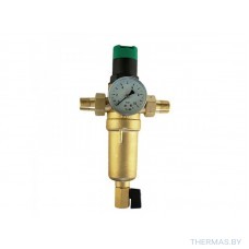 Фильтр самоочищающийся с редуктором давления и манометром 1/2", TIM JH-1007