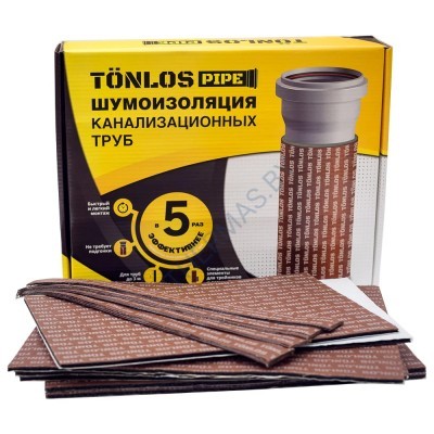 Комплект шумоизоляции для канализационных труб, Tonlos Pipe