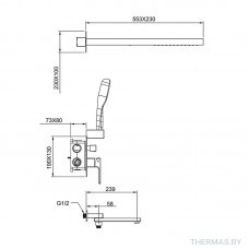 Душевая система Gappo, G7117-73