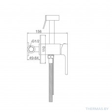 Смеситель для биде с гигиеническим душем Gappo, G7217-3