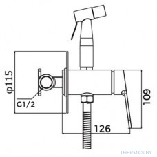 Смеситель для биде с гигиеническим душем Gappo, G7299-30