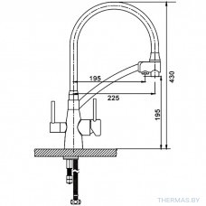 Смеситель для мойки Gappo, G4398-16