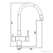 Смеситель для мойки Gappo, G4398-36