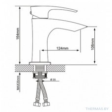 Смеситель для раковины Gappo, G1007-1