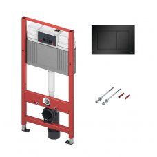 Инсталляция для унитаза TECE Base kit с кнопкой (черная матовая) арт. 9.400.407