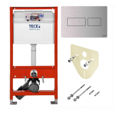 Инсталляция для унитаза TECE Base kit с кнопкой (нерж. сталь, сатин) арт. 9.300.434