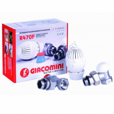 Комплект радиаторный угловой 1/2" R470F, Giacomini