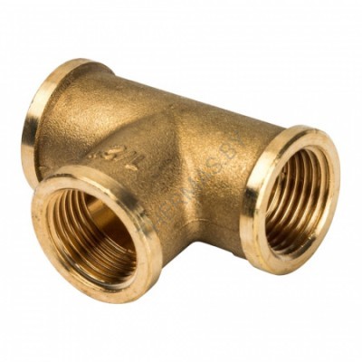 Тройник латунный ВР 1/2", General Fittings