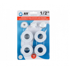 Комплект футорок для радиатора 1/2", AV Engineering