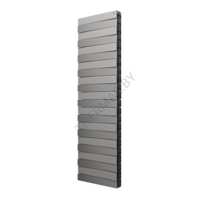 Биметаллический радиатор Royal Thermo TOWER 500 Silver Satin (22 секции)